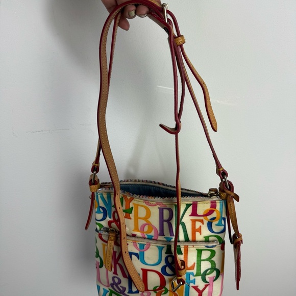 Dooney & Bourke Rainbow Adjustable Strap Crossbody Bag Multicolor - Picture 7 of 10